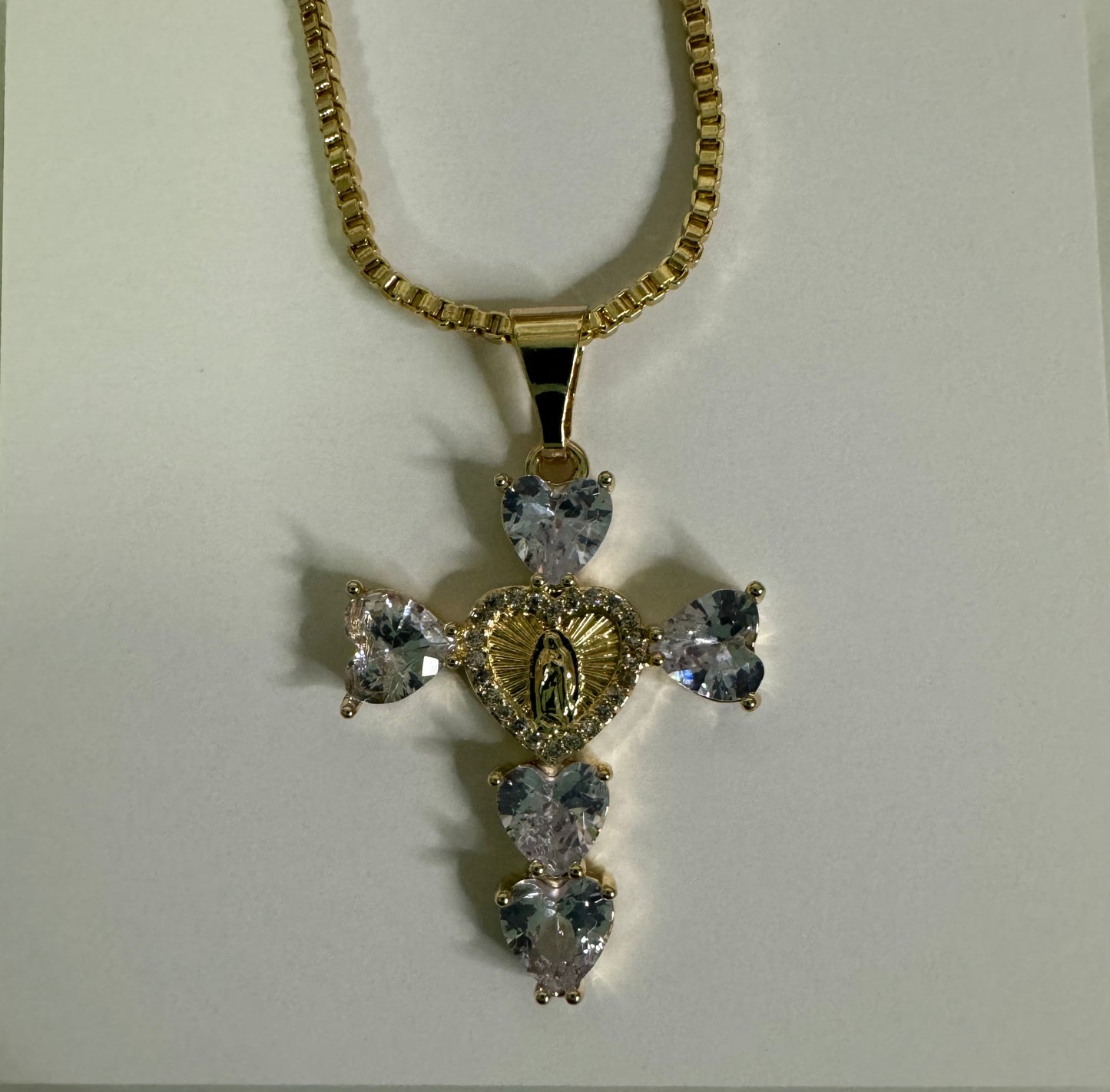 White heart cross